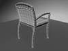 Guest Chair left back upper Wireframe