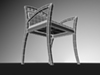 Guest Chair left front lower Wireframe